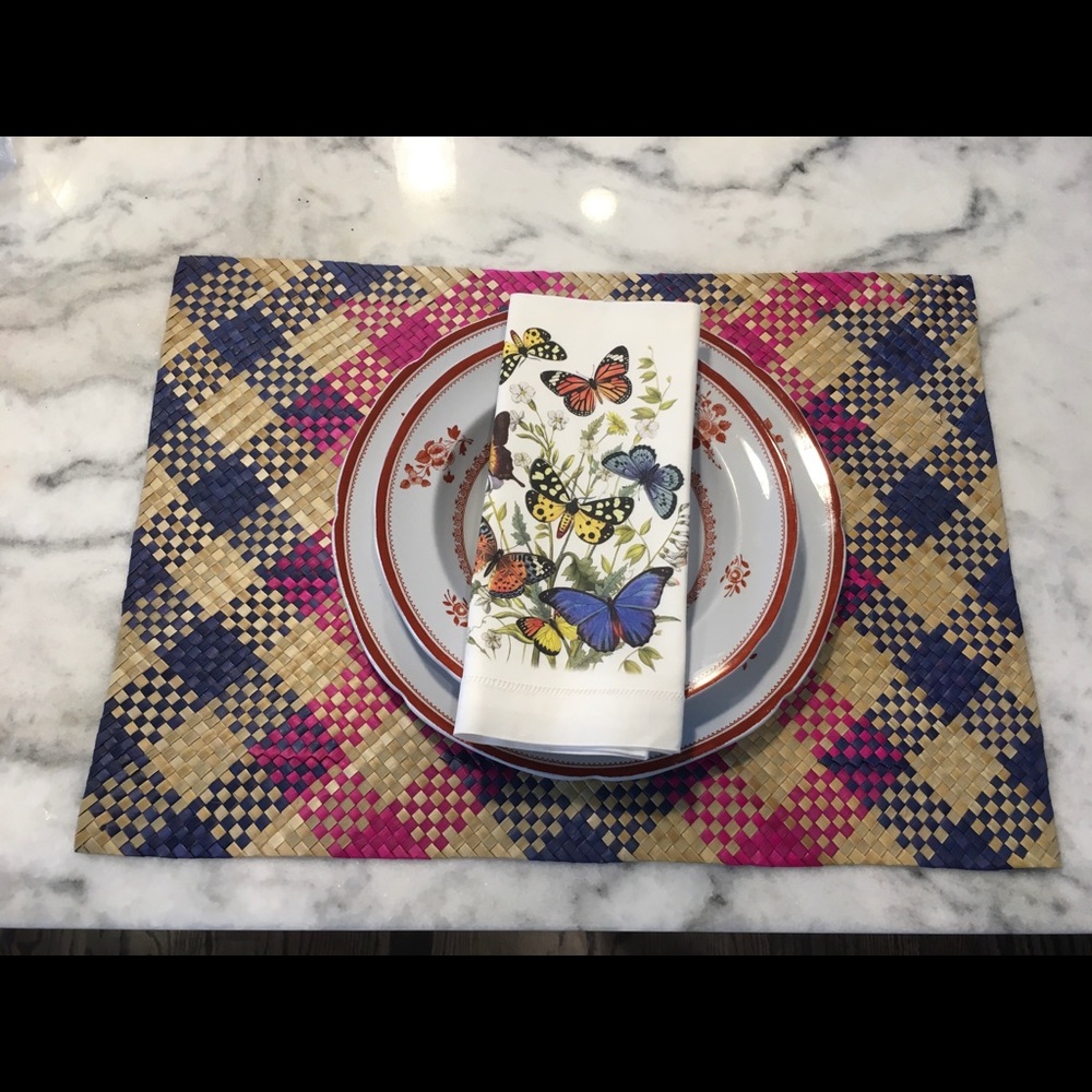 Natural Coconut Placemats, NEW Set of 6